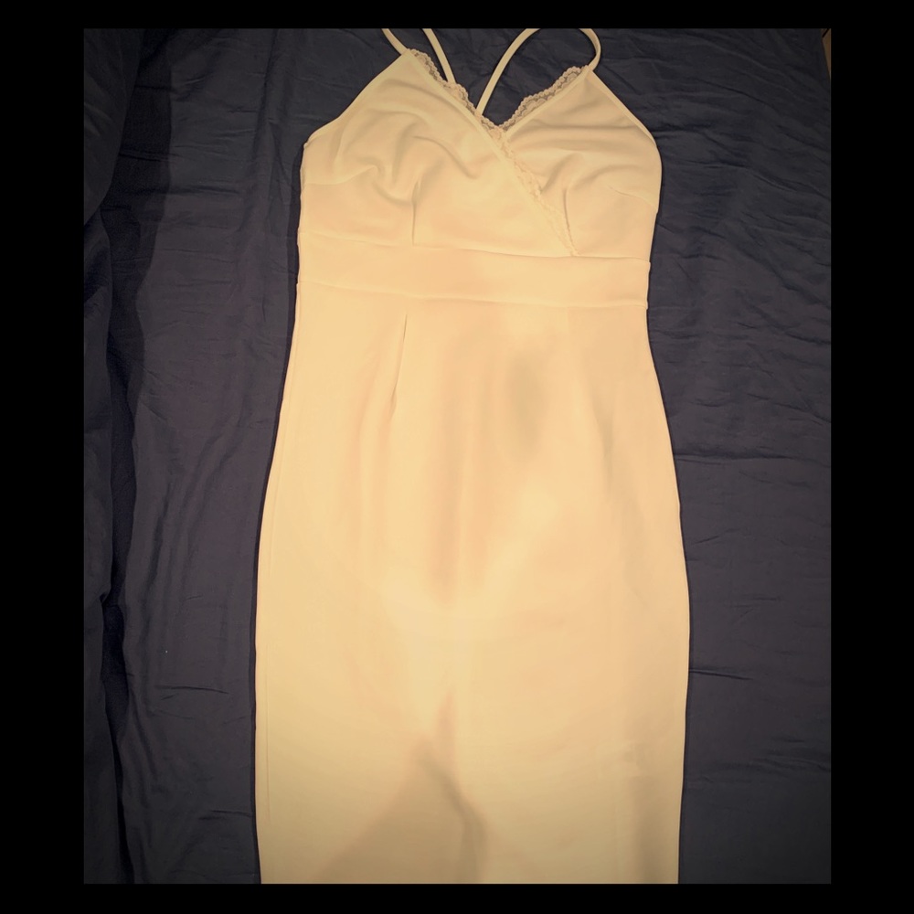 Off white spaghetti strap dress